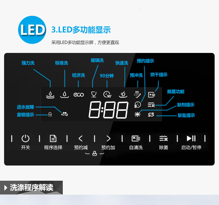 美的WQP8-3906A-CN洗碗機(jī)家用全自動小型臺式嵌入式獨(dú)立式智能