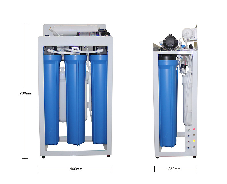 400商用凈水器單位學(xué)校工廠別墅茶樓純水機(jī)RO反滲透直飲機(jī)設(shè)備