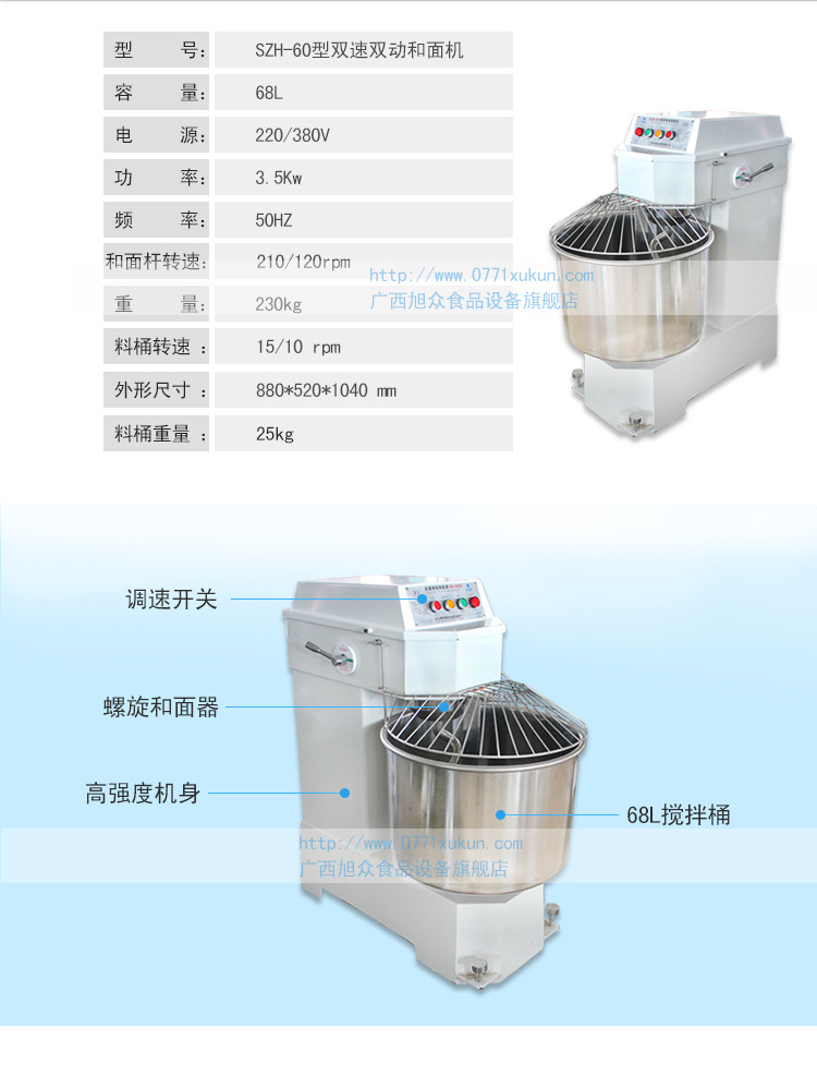 SZH-60型雙速雙動和面機_04