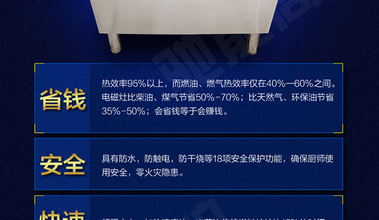 馳能單缸雙框炸爐商用雙缸四框炸爐大功率商用電磁油炸爐廠家批發