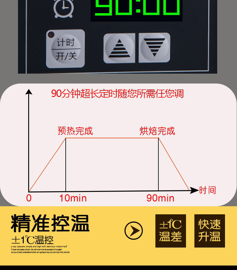 睿美 商用烤箱三層六盤蛋糕面包披薩烘爐烘焙烤爐定時(shí) 大型電烤箱