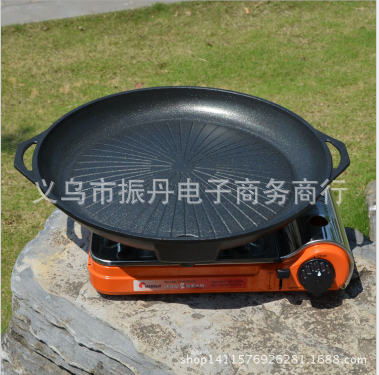 脈鮮S燒烤盤 燒烤用品 戶外家用烤肉 火鍋盤卡式爐韓式圓形