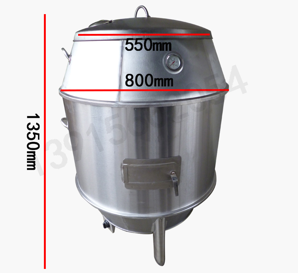 80燃氣烤鴨爐 不銹鋼圓形加厚烤鵝爐 烤全羊烤乳豬烤叉燒鵝爐