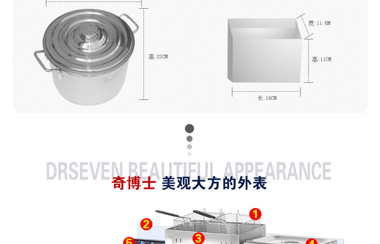 奇博士雞排車商用燃?xì)庹u爐單雙缸燃?xì)庥驼t電熱炸雞排機(jī)油炸鍋