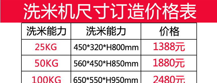 樂創20KG50KG全自動不銹鋼洗米機 水壓式淘米機 商用洗米機廠家