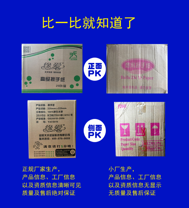 緣愛批發(fā)加厚三折擦手紙廚房吸油用紙抽紙酒店廁所衛(wèi)生紙多省包郵