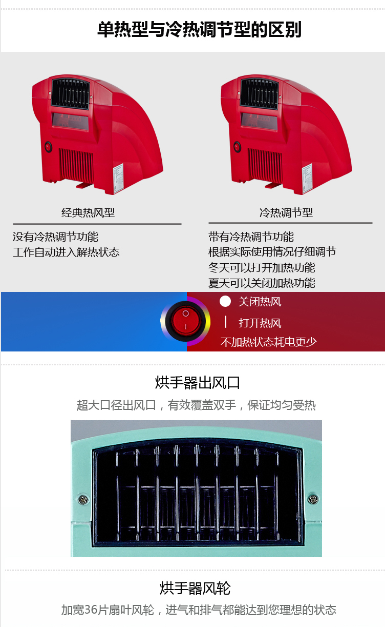 Anmon酒店衛生間家用全自動感應冷熱干手機干手器烘手機烘手器