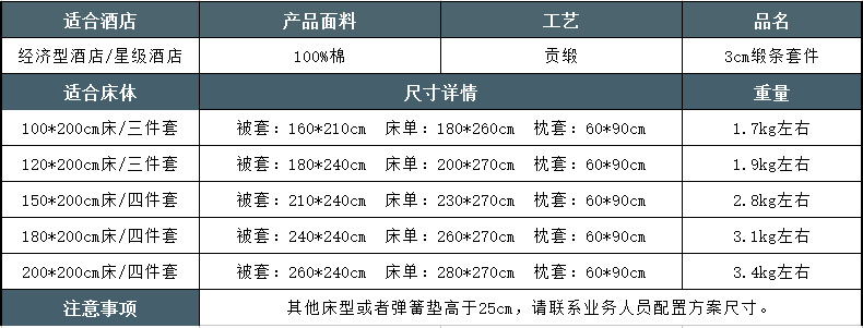 南通酒店床上用品 酒店賓館布草四件套 客房床品純棉緞條床單被套