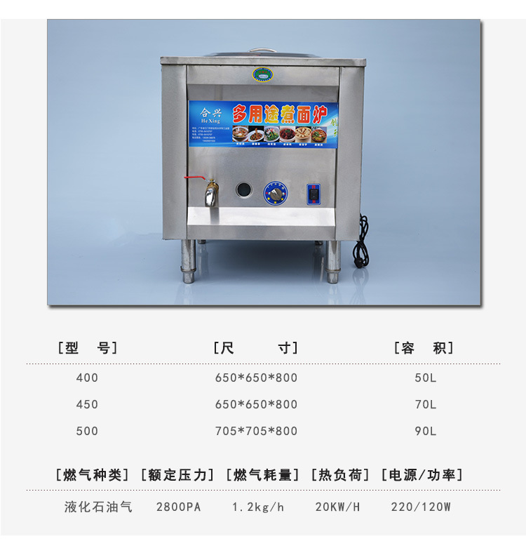 廠家直銷（包郵）多功能夾層單頭煮面爐 電熱或燃氣蒸煮爐 煲湯爐