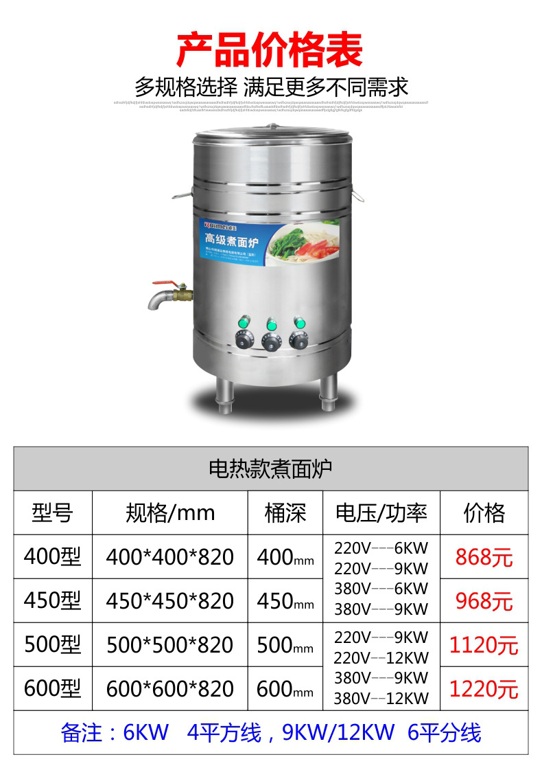 【包郵】睿美 電煮面爐電熱湯粉爐燃氣煮面桶燃氣煲湯爐湯桶湯爐