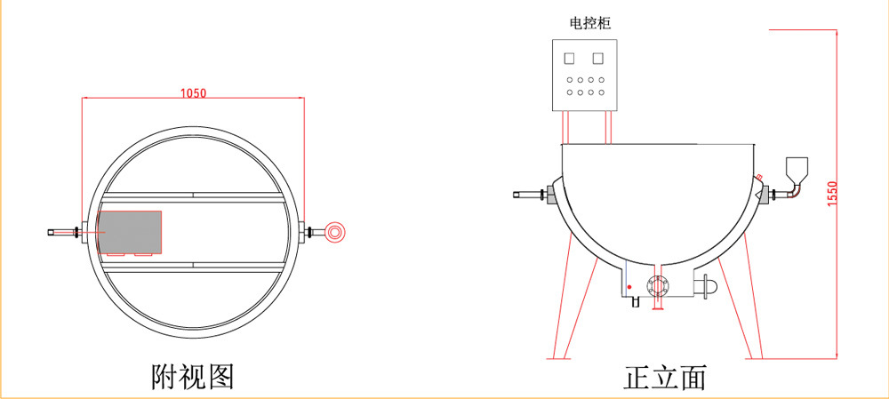 廣東廠家直銷不銹鋼立式夾層鍋 導(dǎo)熱油電加熱煮肉夾層鍋煮鍋商用