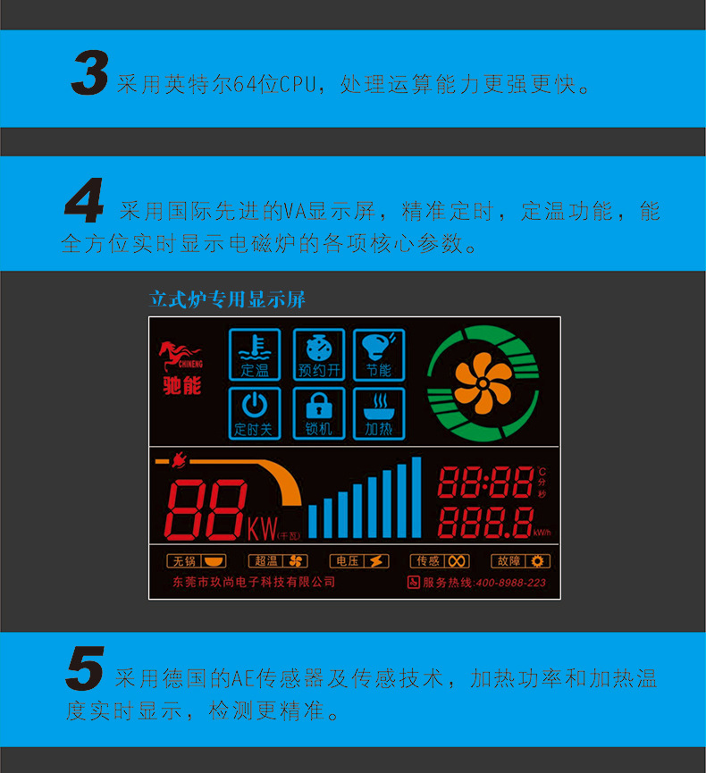 商用電磁爐5000W磁控凹面電磁爐5KW大功率電磁爐臺式凹爐廠家批發