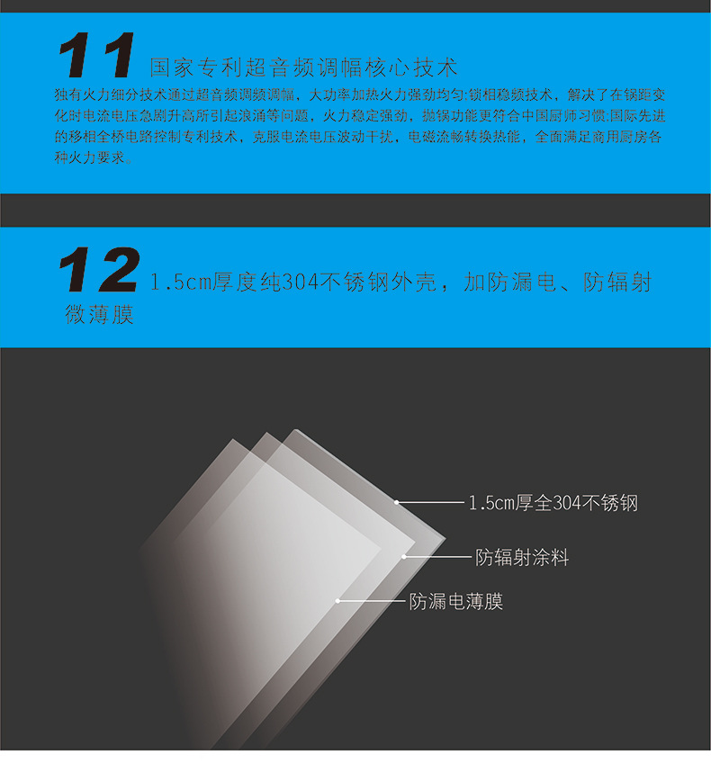 商用電磁爐5000W磁控凹面電磁爐5KW大功率電磁爐臺式凹爐廠家批發