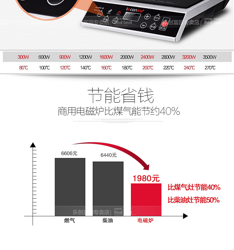 樂創(chuàng) 大功率電磁爐 商用電磁爐 3500W電磁爐 煲湯爐家用正品包郵