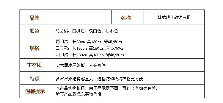 板式衣柜兒童衣柜衣櫥儲物柜 二三四門現代簡易整體衣柜廠家批發