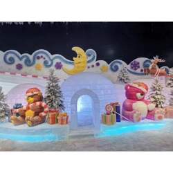 大型網(wǎng)紅互動打卡地冰雕展出租 冰雕展廠家